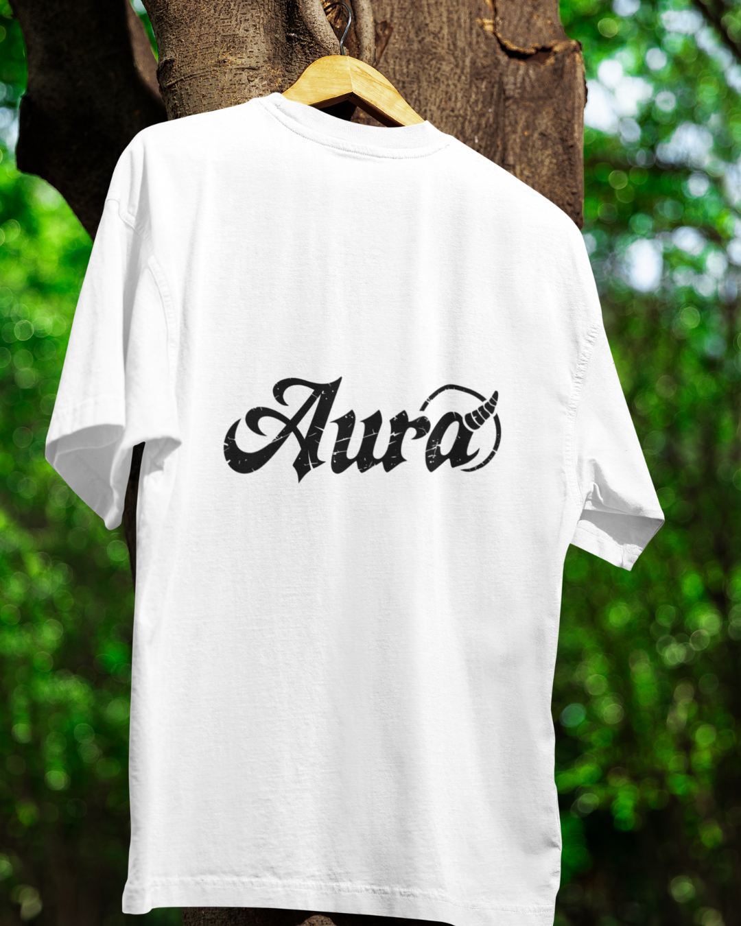 Aura Oversized Mens Tshirt White